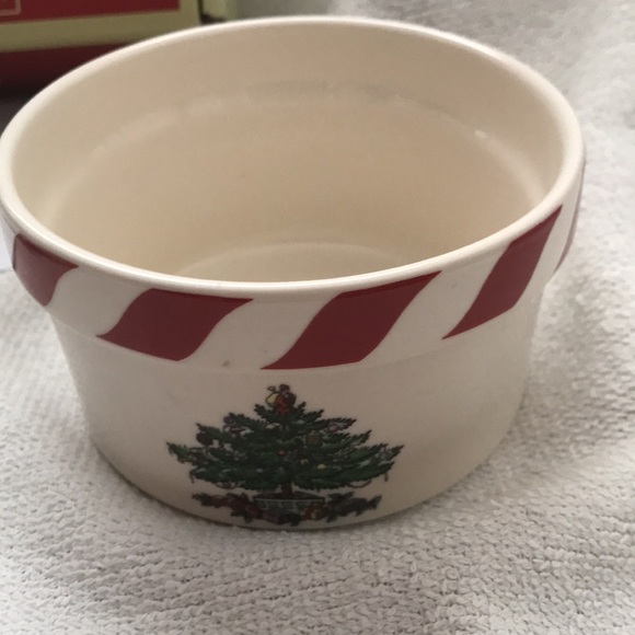 SPODE Peppermint Dip Set Bowl & Spreader - Picture 2 of 8
